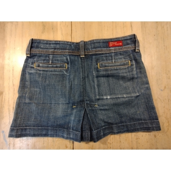 Citizens of Humanity distressed denim skirt - Picture 3 of 15